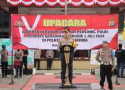 Gelar Upacara Kenaikan Pangkat, Sebanyak 37 Personel Polresta Samarinda Terima Kenaikan Pangkat