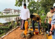 Pembangunan Jembatan Pendamping Tenggarong Dimulai dengan Ritual Tempong Tawar