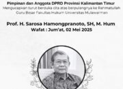 Guru Besar Unmul Wafat, Sarkowi Kenang Prof. Sarosa sebagai Pendidik Humanis dan Pejuang Nilai